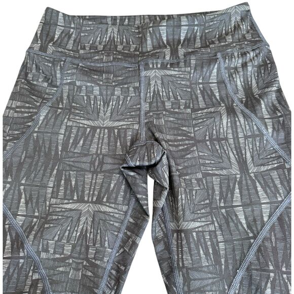 PATAGONIA Women's Centered Tights Blue Gray Geometric Yoga Pants Hiking Size S‎ - Picture 2 of 13